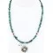 Petit Point Handmade Certified Authentic Zuni .925 Sterling Silver Multicolor Stones and Turquoise Native American Necklace 390824612732