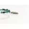 Petit Point Handmade Certified Authentic Zuni .925 Sterling Silver Multicolor Stones and Turquoise Native American Necklace 390824612732