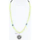 Petit Point Handmade Certified Authentic Zuni .925 Sterling Silver MULTICOLOR Stones Native American Necklace 390789094231