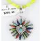 Petit Point Handmade Certified Authentic Zuni .925 Sterling Silver MULTICOLOR Stones Native American Necklace 390789094231