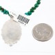 Petit Point Handmade Certified Authentic Zuni .925 Sterling Silver Natural Gaspeite Native American Necklace 390763892956