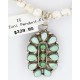 Petit Point Handmade Certified Authentic Zuni .925 Sterling Silver SERAPHINITE and Turquoise Native American Necklace 390789448897
