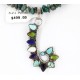 Petit Point Handmade Certified Authentic Zuni .925 Sterling Silver Turquoise and Multicolor Stones Native American Necklace 371047412854 Petit Point Handmade Certified Authentic Zuni .925 Sterling Silver Turquoise and Multicolor Stones Native American Necklace 371047412854