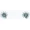 Petit Point Handmade Certified Authentic Zuni .925 Sterling Silver Turquoise Native American Earrings 390793983896