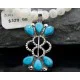 Petit Point Handmade Certified Authentic Zuni .925 Sterling Silver Turquoise Native American Necklace 370838132531 Petit Point Handmade Certified Authentic Zuni .925 Sterling Silver Turquoise Native American Necklace 370838132531