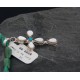 Petit Point Handmade Certified Authentic Zuni .925 Sterling Silver Turquoise Native American Necklace 370891989878