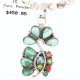 Petit Point Handmade Certified Authentic Zuni .925 Sterling Silver Turquoise Native American Necklace 371028070784 Petit Point Handmade Certified Authentic Zuni .925 Sterling Silver Turquoise Native American Necklace 371028070784