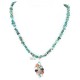 Petit Point Handmade Certified Authentic Zuni .925 Sterling Silver Turquoise Native American Necklace 371049344451