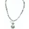 Petit Point Handmade Certified Authentic Zuni .925 Sterling Silver Turquoise Native American Necklace 371051824655