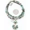 Petit Point Handmade Certified Authentic Zuni .925 Sterling Silver Turquoise Native American Necklace 371051824655