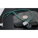 Petit Point Handmade Certified Authentic Zuni .925 Sterling Silver Turquoise Native American Necklace 390627819331