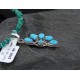 Petit Point Handmade Certified Authentic Zuni .925 Sterling Silver Turquoise Native American Necklace 390643159808