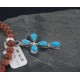 Petit Point Handmade Certified Authentic Zuni .925 Sterling Silver Turquoise Native American Necklace 390654560686