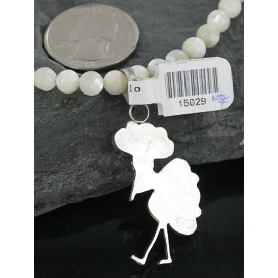 Petit Point Handmade Certified Authentic Zuni .925 Sterling Silver Turquoise Native American Necklace 390682926137 Petit Point Handmade Certified Authentic Zuni .925 Sterling Silver Turquoise Native American Necklace 390682926137