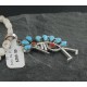 Petit Point Handmade Certified Authentic Zuni .925 Sterling Silver Turquoise Native American Necklace 390685390921