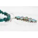 Petit Point Handmade Certified Authentic Zuni .925 Sterling Silver Turquoise Native American Necklace 390767047426