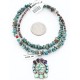 Petit Point Handmade Certified Authentic Zuni .925 Sterling Silver Turquoise Native American Necklace 390842253023