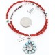 Petit Point Handmade Certified Authentic Zuni .925 Sterling Silver Turquoise Native American Necklace 390844191403