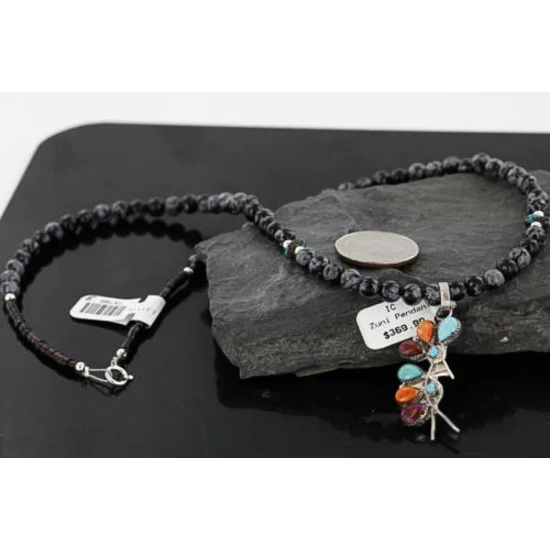 Petit Point Handmade KOKOPELI Certified Authentic Zuni .925 Sterling Silver Turquoise Native American Necklace 370983404874 Petit Point Handmade KOKOPELI Certified Authentic Zuni .925 Sterling Silver Turquoise Native American Necklace 370983404874