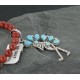 Petit Point KOKOPELI Handmade Certified Authentic Zuni .925 Sterling Silver Turquoise Native American Necklace 390678336761