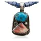 Rare Handmade Certified Authentic Navajo .925 Sterling Silver Natural Turquoise and Spiny Oyster Native American Necklace 390613921450 Rare Handmade Certified Authentic Navajo .925 Sterling Silver Natural Turquoise and Spiny Oyster Native American Necklace 390613921450