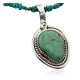 Rare Handmade Certified Authentic Navajo .925 Sterling Silver Natural Turquoise Native American Necklace 370858218056