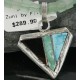 Real Handmade Inlaid Certified Authentic Zuni .925 Sterling Silver Turquoise Native American Necklace 370919153892
