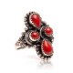 Spiny Oyster .925 Sterling Silver Certified Authentic Navajo Native American Handmade Ring 13209-1