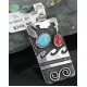 Sterling .925 Sterling Silver Handmade Wave Certified Authentic Navajo Turquoise Native American Necklace 390667520150