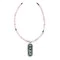 Sun .925 Sterling Silver Certified Authentic Handmade Navajo Native American Natural Turquoise And Rose Quartz Necklace And Pendant   370929328033