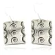 Swirl Nickel Handmade Certified Authentic Navajo Native American Dangle Earrings 18171 Swirl Nickel Handmade Certified Authentic Navajo Native American Dangle Earrings 18171