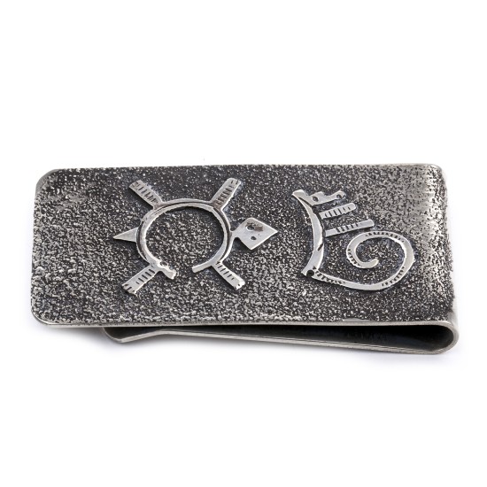 Turtle .925 Sterling Silver Ray Begay Certified Authentic Handmade Navajo Native American Money Clip  13194-6