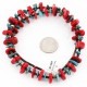 Certified Authentic Navajo .925 Sterling Silver Graduated Coral Turquoise Native American Necklace 371056381059
