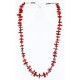 Certified Authentic Navajo .925 Sterling Silver Graduated Coral and Turquoise Native American Necklace 750101-6