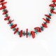 Certified Authentic Navajo .925 Sterling Silver Graduated Coral and Turquoise Native American Necklace 15837-4