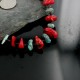 Certified Authentic Navajo .925 Sterling Silver Graduated Coral Turquoise Native American Necklace 390664685539