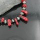 Certified Authentic Navajo .925 Sterling Silver Graduated Coral Turquoise Native American Necklace 390672484159