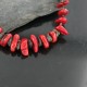 Certified Authentic Navajo .925 Sterling Silver Graduated Coral Turquoise 4095 Native American Necklace 15409-5
