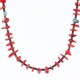 Certified Authentic Navajo .925 Sterling Silver Graduated Coral Turquoise Native American Necklace 750101-10