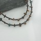 Certified Authentic 2 Strand Navajo .925 Sterling Silver Turquoise Native American Necklace 390662448171