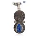 Vintage Style Buffalo Nickel .925 Sterling Silver Handmade Certified Authentic Navajo Natural Turquoise Lapis Native American Necklace 16024-15974-4 Vintage Style Buffalo Nickel .925 Sterling Silver Handmade Certified Authentic Navajo Natural Turquoise Lapis Native American Necklace 16024-15974-4