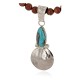 Vintage Style Buffalo Nickel and .925 Sterling Silver Handmade Certified Authentic Navajo Natural Turquoise Goldstone Native American Necklace 24412-2-16076-8 Vintage Style Buffalo Nickel and .925 Sterling Silver Handmade Certified Authentic Navajo Natural Turquoise Goldstone Native American Necklace 24412-2-16076-8