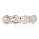 Vintage Style Buffalo Nickel Handmade Certified Authentic Navajo .925 Sterling Silver Nickel Native American Hair Barrettes 10337