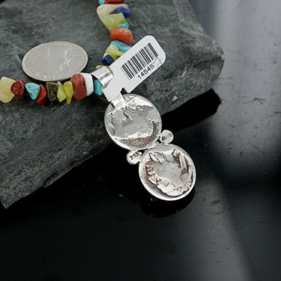 Vintage Style Indian Head OLD Double Buffalo Coin Certified Authentic Navajo .925 Sterling Silver Spiny Oyster Native American Necklace 370901970097 Vintage Style Indian Head OLD Double Buffalo Coin Certified Authentic Navajo .925 Sterling Silver Spiny Oyster Native American Necklace 370901970097