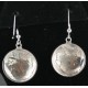 Vintage Style OLD Buffalo Coin Certified Authentic Navajo .925 Sterling Silver Hooks Native American Earrings 390728571987