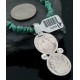 Vintage Style OLD Buffalo Coin Certified Authentic Navajo .925 Sterling Silver Natural Turquoise Native American Necklace 390615942433