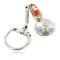 Vintage Style OLD Buffalo Coin Certified Authentic Navajo .925 Sterling Silver Spiny Oyster Native American Keychain 10320-3