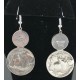 Vintage Style OLD Buffalo Coin Certified Authentic Navajo .925 Sterling Silver Turquoise Native American Earrings 370928521931