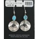Vintage Style OLD Buffalo Coin Certified Authentic Navajo .925 Sterling Silver Turquoise Native American Earrings 390752882596