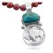 Vintage Style OLD Buffalo Coin Certified Authentic Navajo .925 Sterling Silver Turquoise Native American Necklace 370882039782